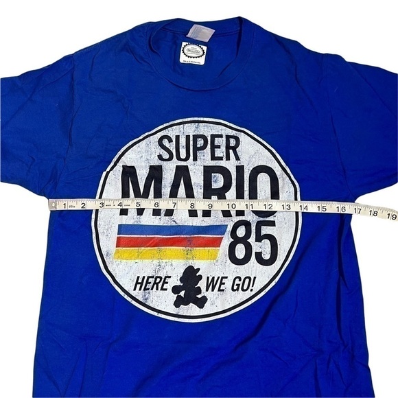 Nintendo Super Mario Blue Character Graphic Gamer Short Sleeve TShirt - Picture 4 of 5